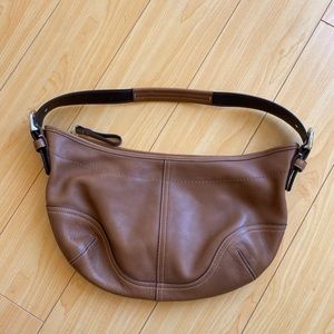 NWOT Coach crescent leather bag